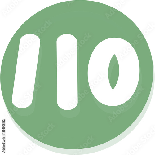 Green number 110