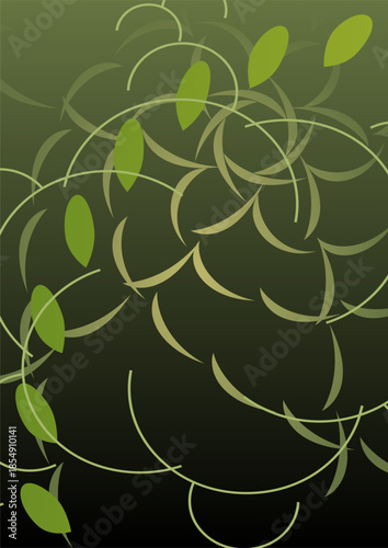 abstract background with leaves 