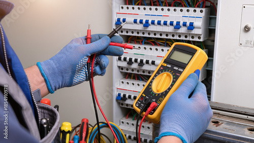Tableau sur toile electrician at work