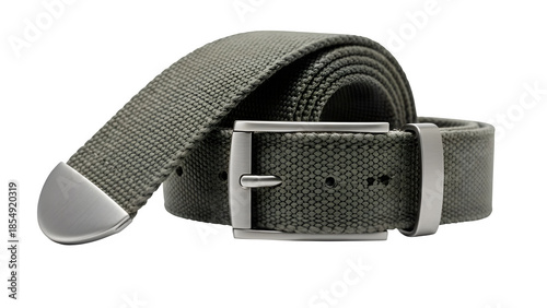 Fabric belt isolated on PNG background.