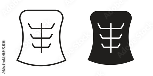 Abs icons or logo design isolated sign symbol vector illustration - high quality line style vector