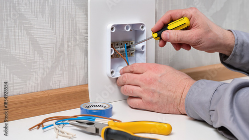 Wallpaper Mural electrician at work  Torontodigital.ca