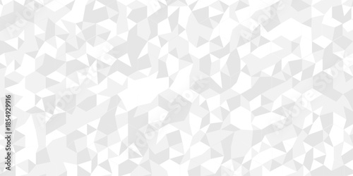 Abstract low polygon paper design. white and gray pattern square background. Geometric print composed of triangles. white triangle tiles pattern mosaic wallpaper background.