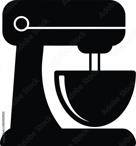 Stand Mixer Silhouette Icon