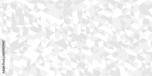 Abstract low polygon paper design. white and gray pattern square background. Geometric print composed of triangles. white triangle tiles pattern mosaic wallpaper background.