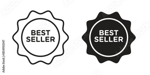 Best seller icons or logo design isolated sign symbol vector illustration - high quality line style vector