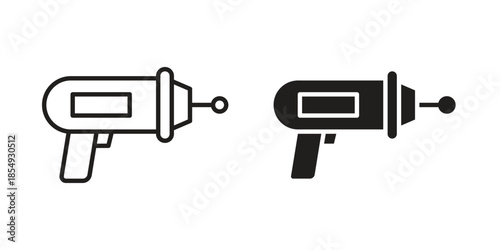 Blaster icons or logo design isolated sign symbol vector illustration - high quality line style vector