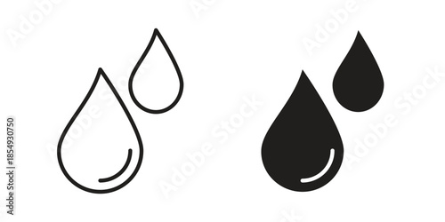 Blood drops icons or logo design isolated sign symbol vector illustration - high quality line style vector