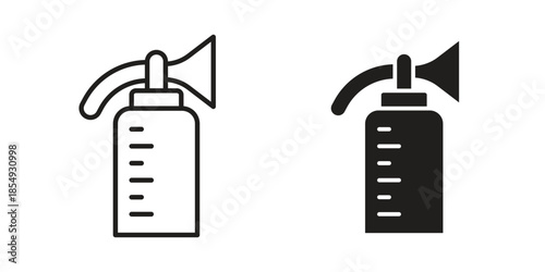 Breast pump icons or logo design isolated sign symbol vector illustration - high quality line style vector