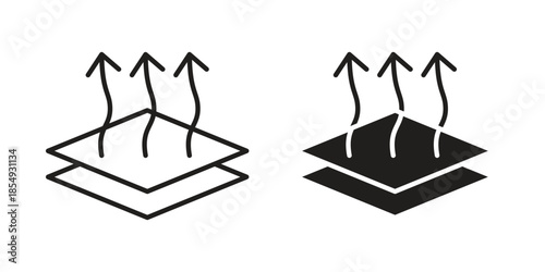 Breathable leather icons or logo design isolated sign symbol vector illustration - high quality line style vector