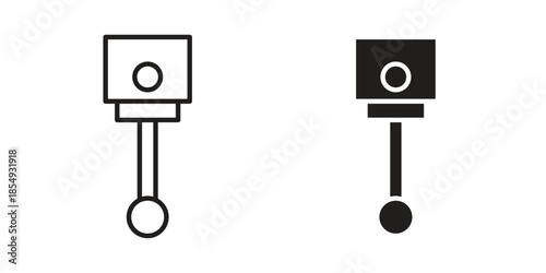Car Piston icons or logo design isolated sign symbol vector illustration - high quality line style vector