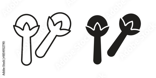 Cloves icons or logo design isolated sign symbol vector illustration - high quality line style vector