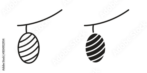 Cocoon icons or logo design isolated sign symbol vector illustration - high quality line style vector