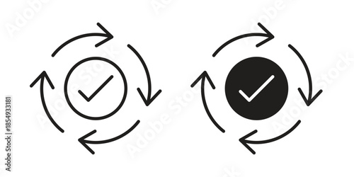 Consistency icons or logo design isolated sign symbol vector illustration - high quality line style vector