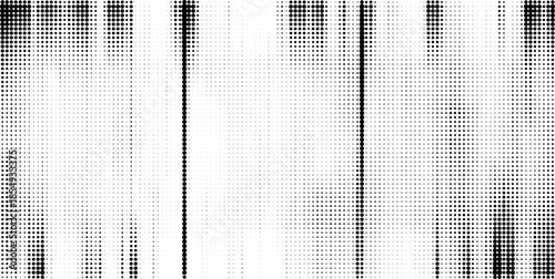 A graphic abstract pattern defined by strong vertical halftone lines creating a dynamic grid texture.
