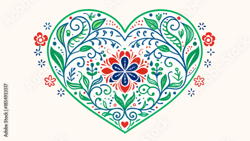 easter egg with floral ornament