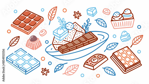 seamless pattern with gingerbread cookies