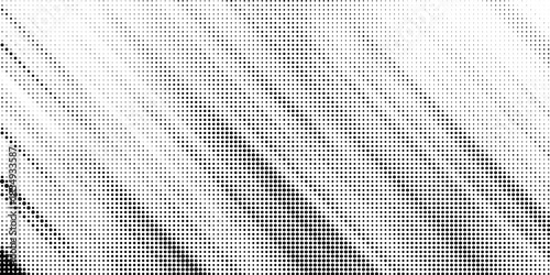 This dynamic black and white halftone pattern features a subtle gradient transitioning across the surface.