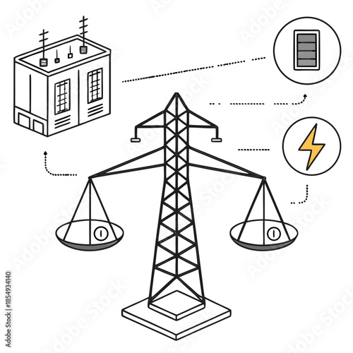 hand drawn vector illustration of construction equipment