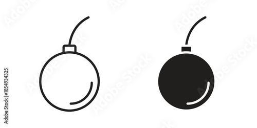 Demolition ball icons or logo design isolated sign symbol vector illustration - high quality line style vector