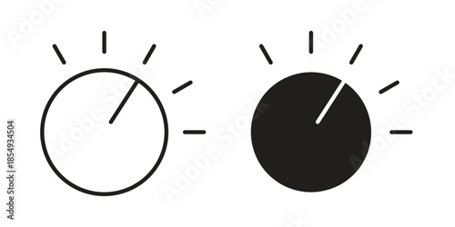 Dimmer icons or logo design isolated sign symbol vector illustration - high quality line style vector