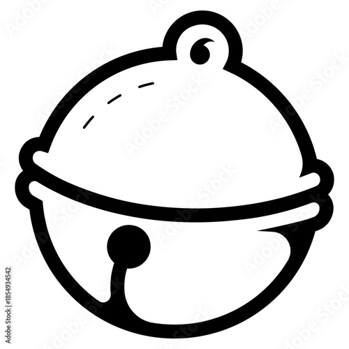 cat collar pet bell outline icon