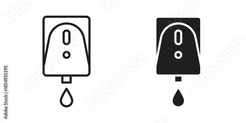Electrical soap box icons or logo design isolated sign symbol vector illustration - high quality line style vector