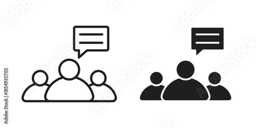 Expert opinion icons or logo design isolated sign symbol vector illustration - high quality line style vector