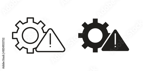 Failure icons or logo design isolated sign symbol vector illustration - high quality line style vector