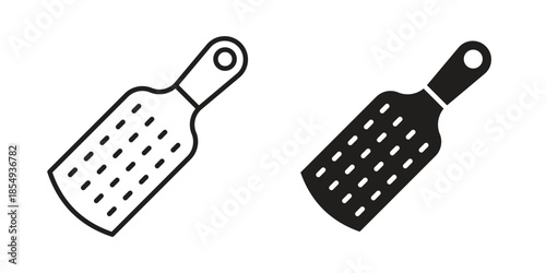 Grater icons or logo design isolated sign symbol vector illustration - high quality line style vector