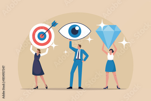 Team focused on goals and vision