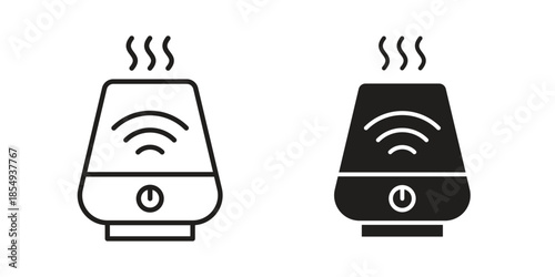 Humidifier icons or logo design isolated sign symbol vector illustration - high quality line style vector