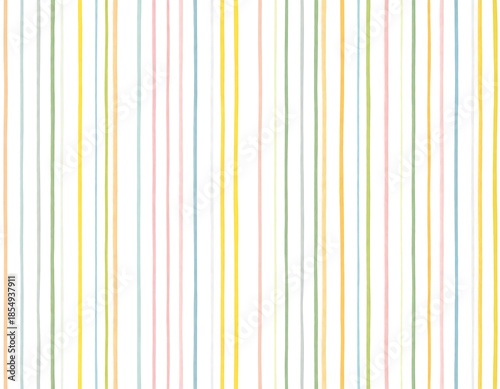 Wallpaper Mural Vertical pastel stripes create a delicate and cheerful pattern against a bright white background Torontodigital.ca