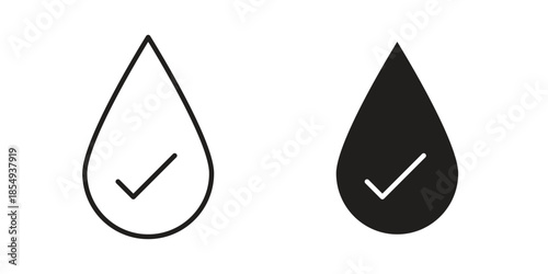 Hypoallergenic tested icons or logo design isolated sign symbol vector illustration - high quality line style vector