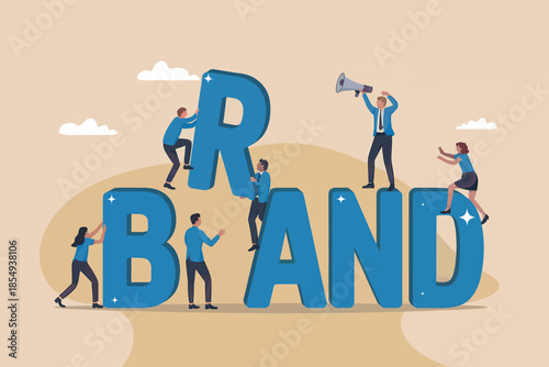 Team building a brand