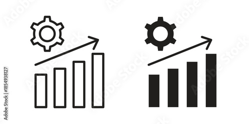 Improvement icons or logo design isolated sign symbol vector illustration - high quality line style vector