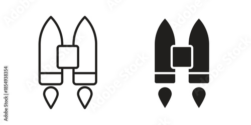 Jetpack icons or logo design isolated sign symbol vector illustration - high quality line style vector