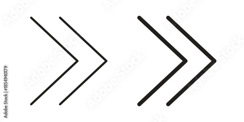 Next steps icons or logo design isolated sign symbol vector illustration - high quality line style vector