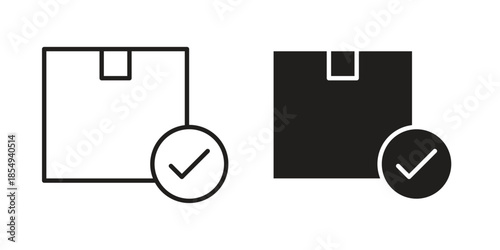 Order receive icons or logo design isolated sign symbol vector illustration - high quality line style vector