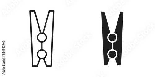 Peg icons or logo design isolated sign symbol vector illustration - high quality line style vector