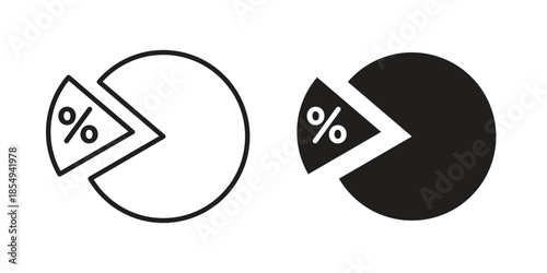 Ratio icons or logo design isolated sign symbol vector illustration - high quality line style vector