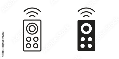 Remote icons or logo design isolated sign symbol vector illustration - high quality line style vector