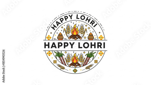 Happy Lohri: Celebrate the harvest festival with a warm bonfire and traditional foods. Capturing the spirit of togetherness and joy. 