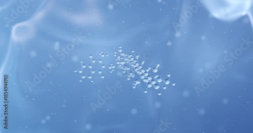 Menaquinone MK7 rotating molecular structure, 3d model of vitamin k2
