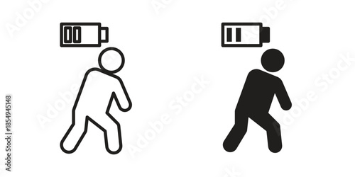 Tired icons or logo design isolated sign symbol vector illustration - high quality line style vector