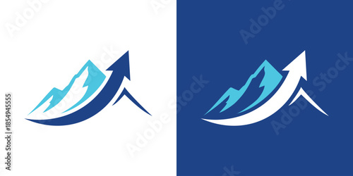 logo combines a mountain and an investment arrow in a dual-meaning design. The mountain symbolizes stability and long-term strength, while the arrow represents growth and upward momentum, creating