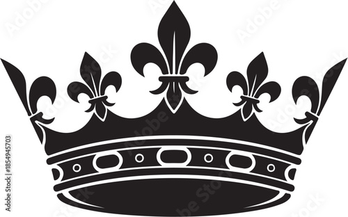 Royal Crown Silhouette Vector Set