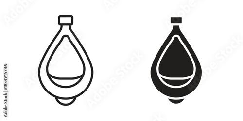 Urinal icons or logo design isolated sign symbol vector illustration - high quality line style vector