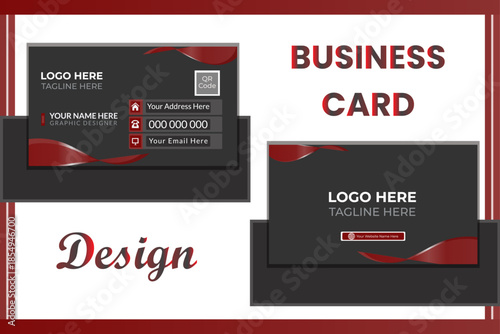 double-sided business card design template,  business card template, Minimal Business Card Layout,  visiting card