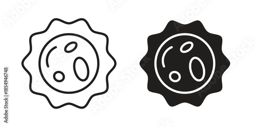 White blood cell icons or logo design isolated sign symbol vector illustration - high quality line style vector